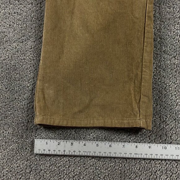 Woolrich Corduroy Pants Men's 40 x 32 Measures 43 x 32 Brown Flat Front - Picture 11 of 13